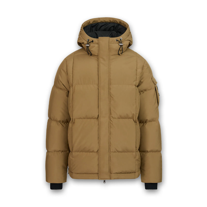 Sandbanks - Alpha Puffer Jacket in Desert Sand