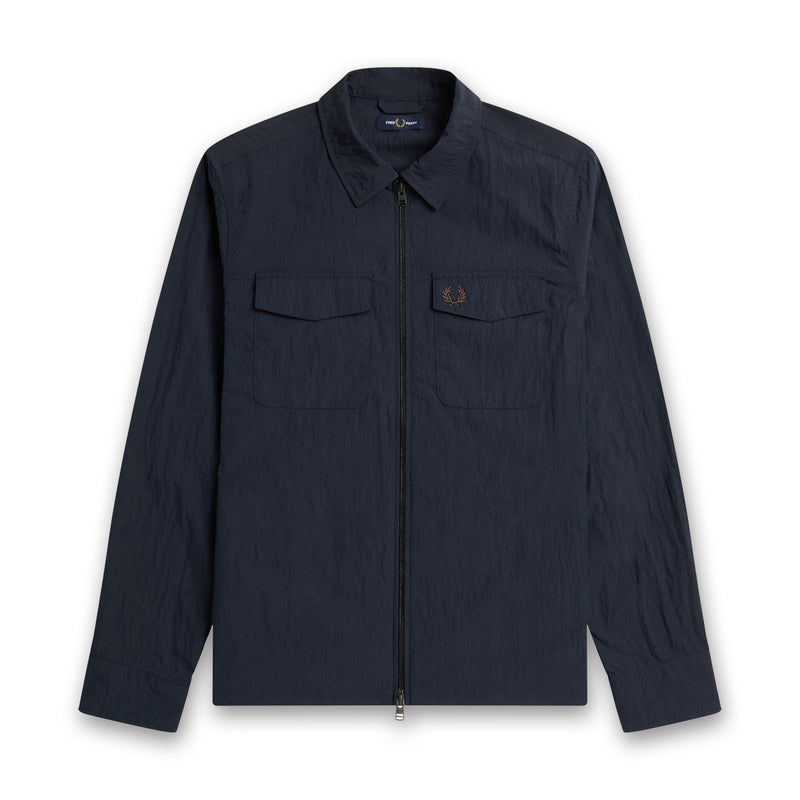 Fred Perry - Zip Through Overshirt in Navy