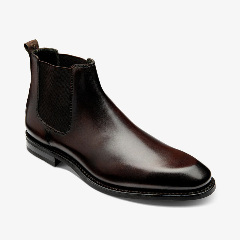 Loake - McBride Chelsea Boot in Dark Brown