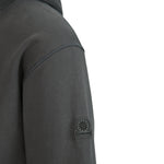 Sandbanks - Raised Rubber Logo Hoodie in Anthracite