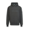 Sandbanks - Raised Rubber Logo Hoodie in Anthracite