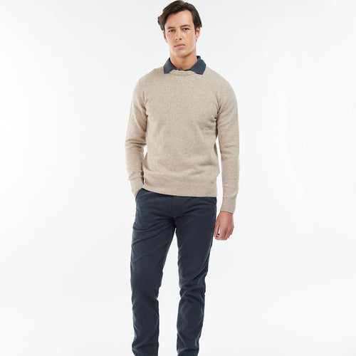 Barbour - Essential Tisbury Crew-Neck in Stone