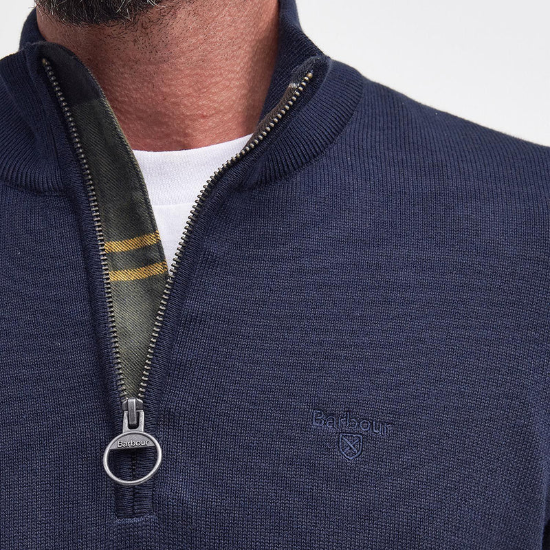 Barbour - Cotton Half Zip in Navy