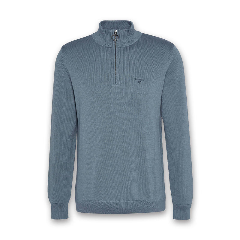 Barbour - Cotton Half Zip in Vintage Teal