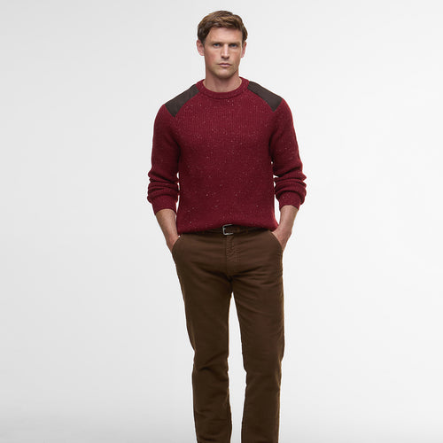 Barbour - Raisthorpe Crew Neck Jumper in Fired Brick