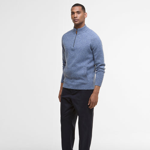 Barbour - Talder Half Zip Sweater in Bluestone