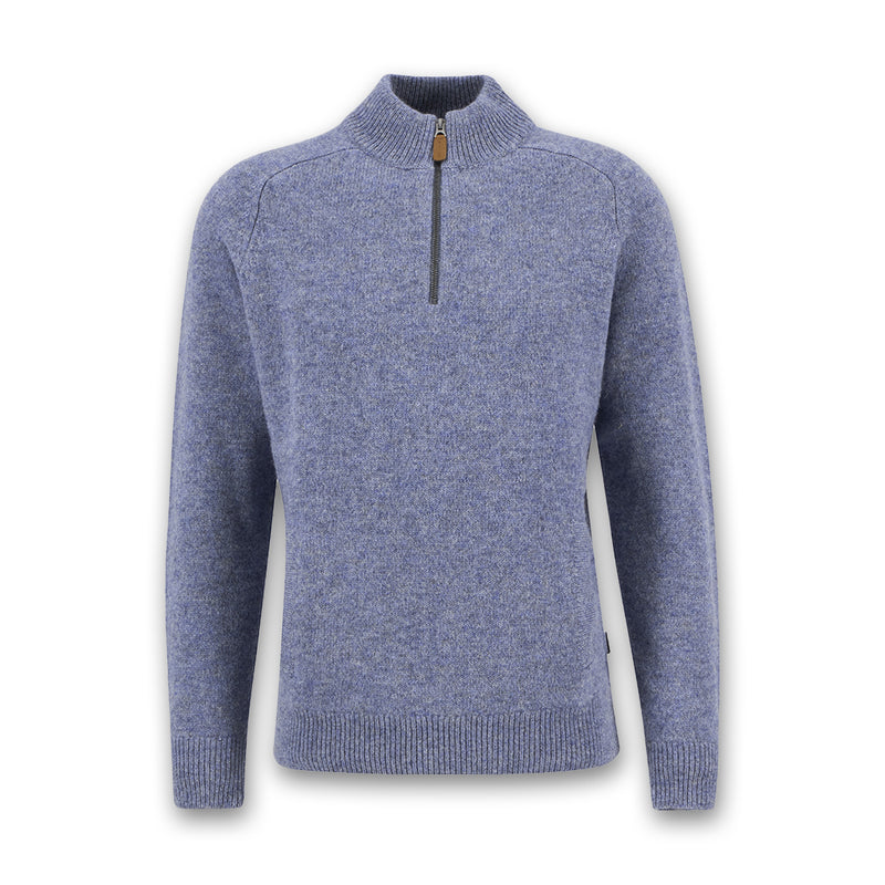 Barbour - Talder Half Zip Sweater in Bluestone