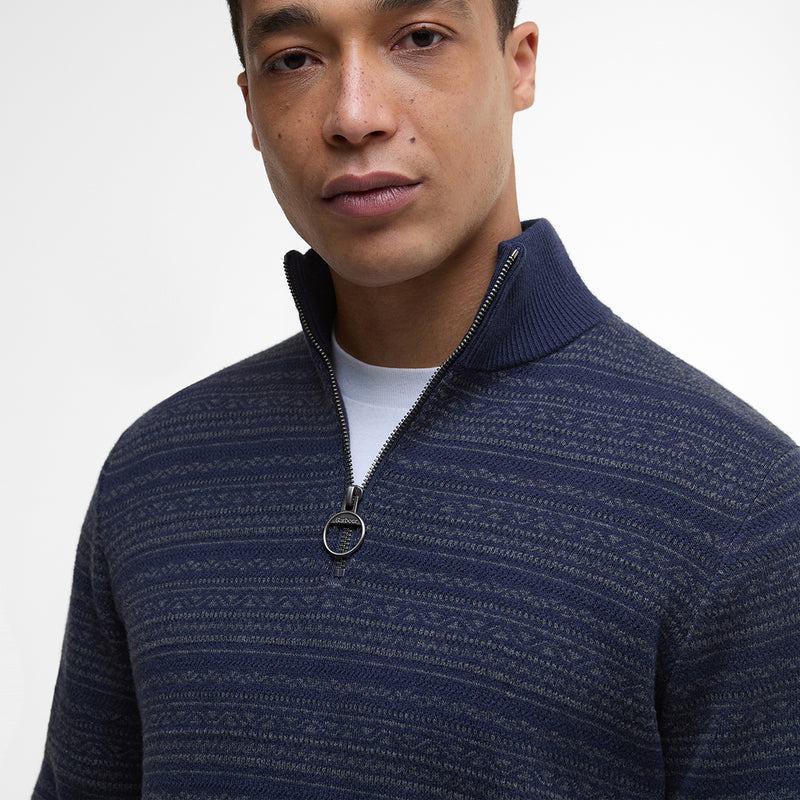 Barbour - Dartfield Half-Zip Jumper in Navy