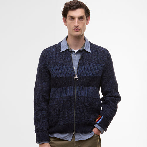 Paul Smith loves Barbour - Navy Knitted Bomber Jacket