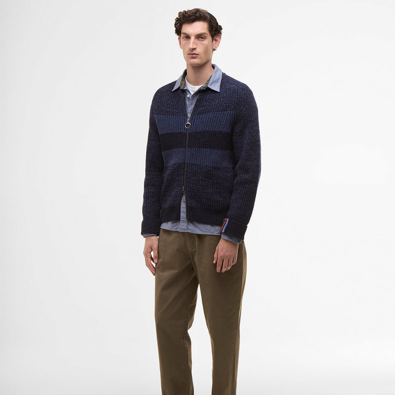 Paul Smith loves Barbour - Navy Knitted Bomber Jacket
