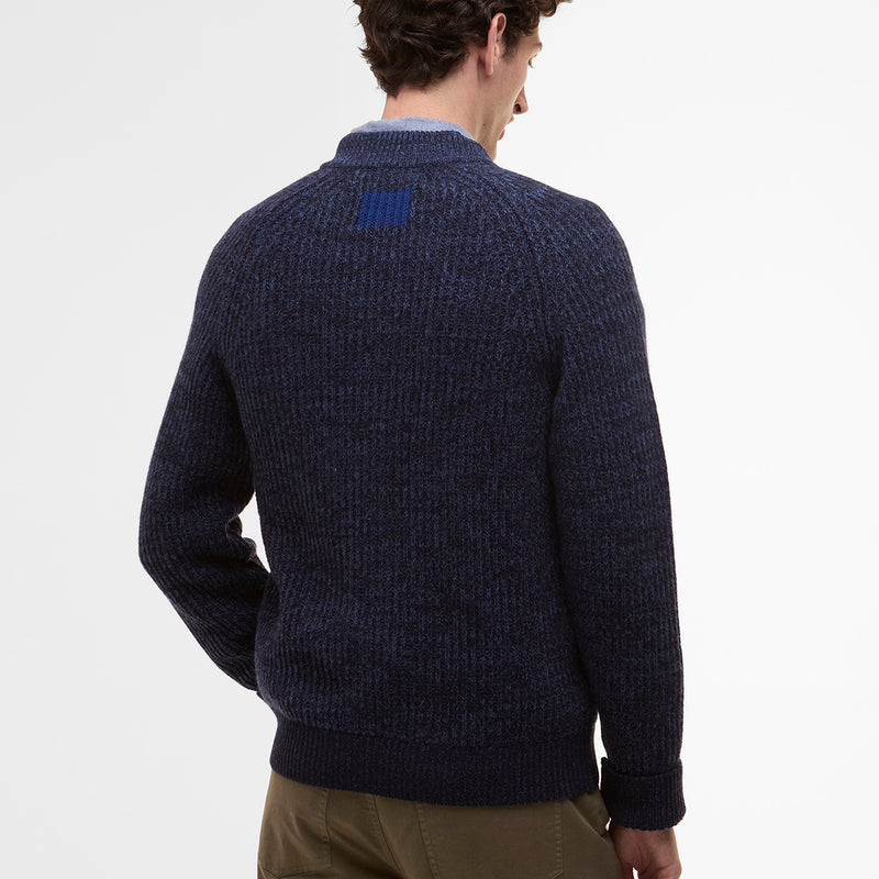 Paul Smith loves Barbour - Navy Knitted Bomber Jacket