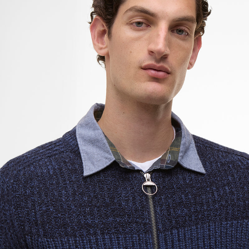 Paul Smith loves Barbour - Navy Knitted Bomber Jacket