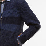 Paul Smith loves Barbour - Navy Knitted Bomber Jacket