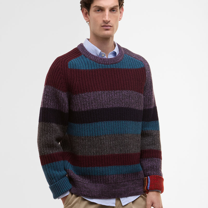 Paul Smith loves Barbour - Multi Stripe Crew Neck Sweater