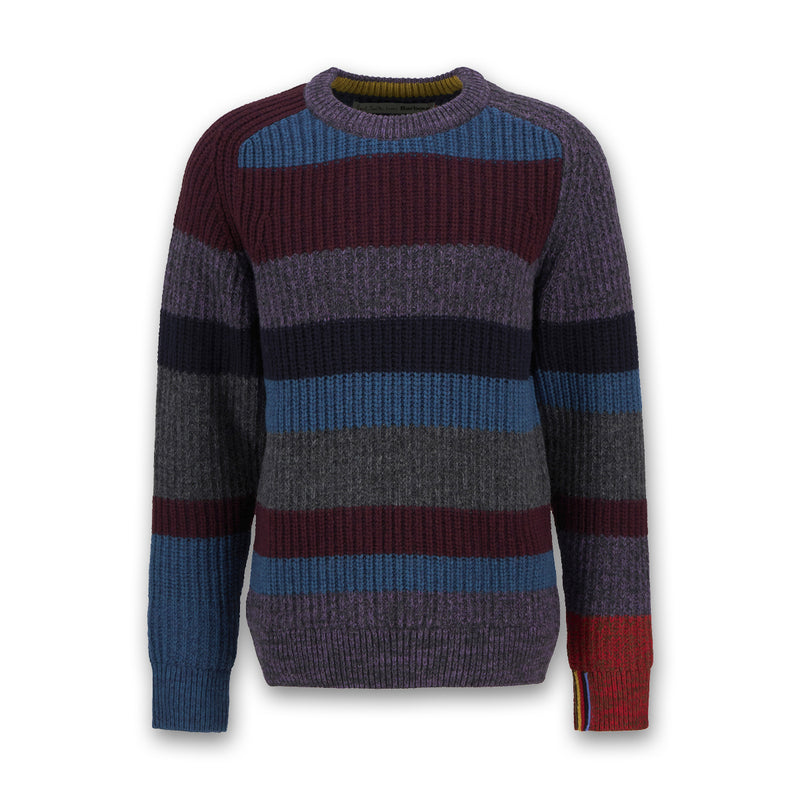 Paul Smith loves Barbour - Multi Stripe Crew Neck Sweater