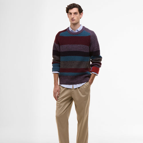 Paul Smith loves Barbour - Multi Stripe Crew Neck Sweater