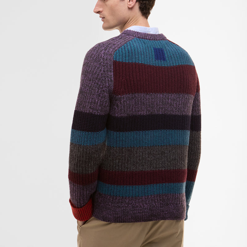 Paul Smith loves Barbour - Multi Stripe Crew Neck Sweater