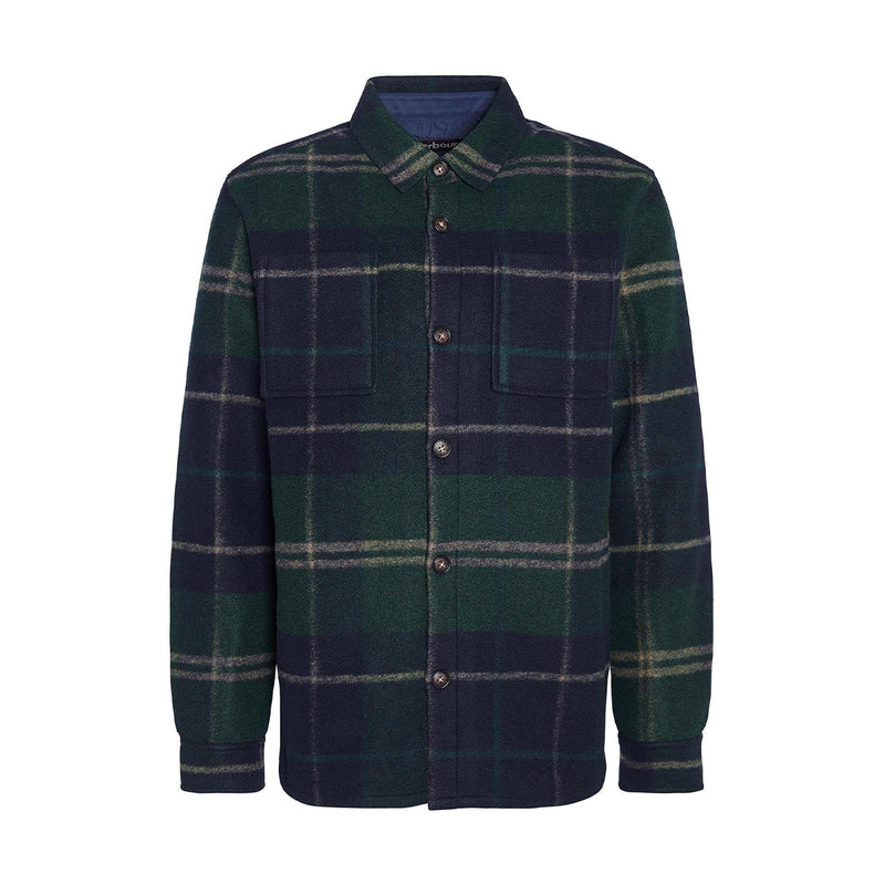 Barbour - Chapter Check Overshirt in Green Loch Tartan