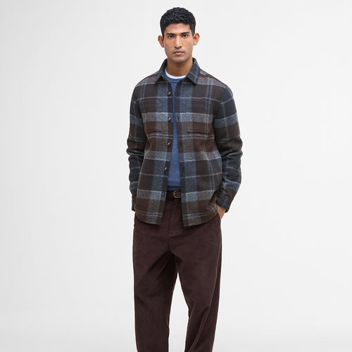 Barbour - Chapter Check Overshirt in Midnight/Oak Tartan