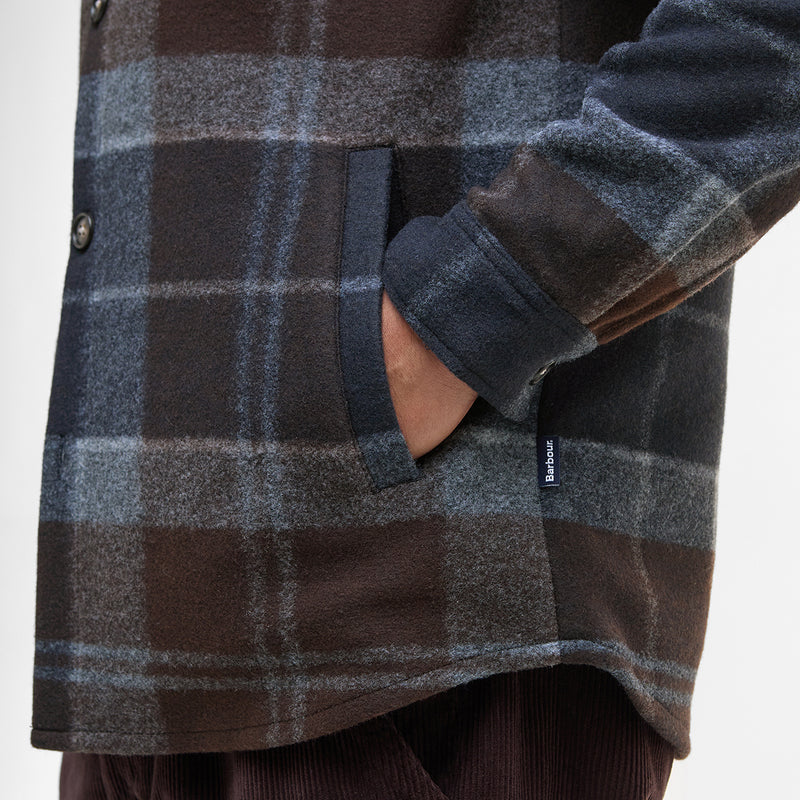 Barbour - Chapter Check Overshirt in Midnight/Oak Tartan