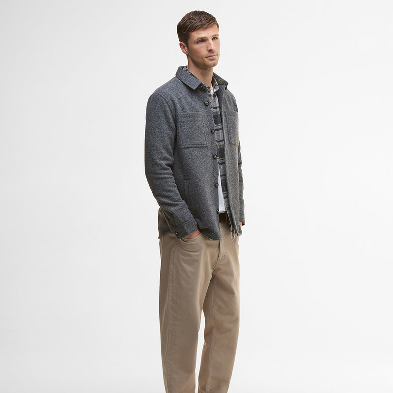 Barbour - Marlow Tailored Overshirt in Dark Grey Marl