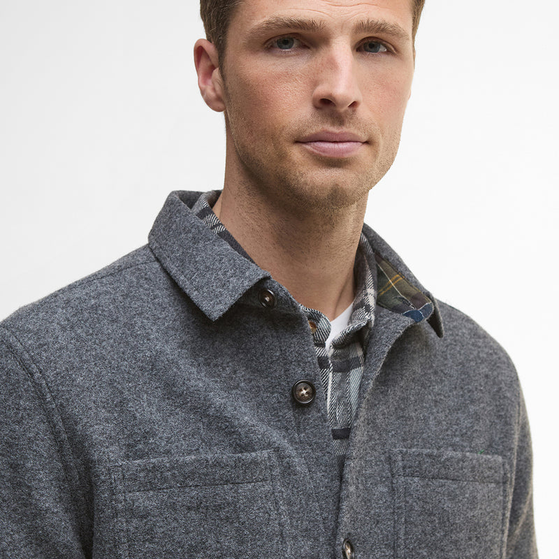 Barbour - Marlow Tailored Overshirt in Dark Grey Marl