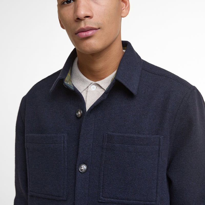 Barbour - Marlow Tailored Overshirt in Navy Marl