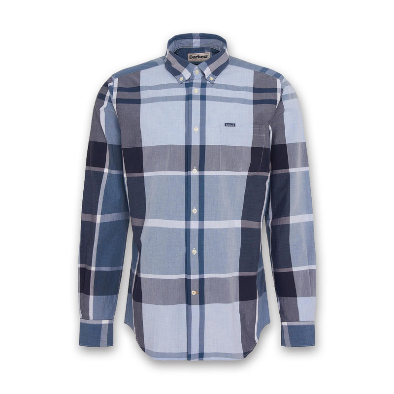 Barbour - Harris Tailored Shirt in Berwick Blue Tartan