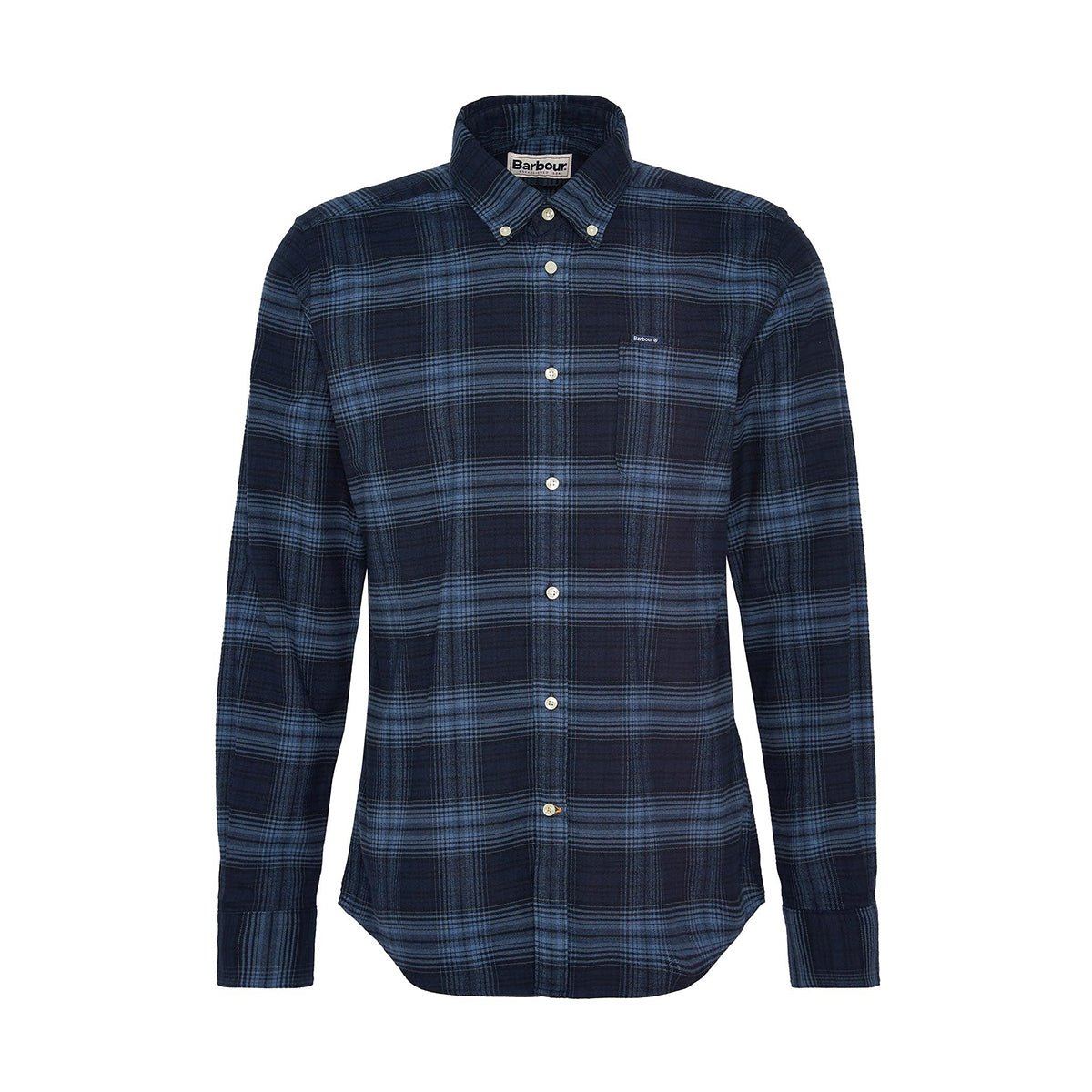 Barbour Forestfield Tailored Fit Shirt in Classic Navy Nigel Clare