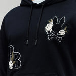 Psycho Bunny - Auguste Floral Patch Hoodie in Black - Nigel Clare