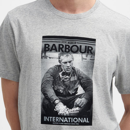 Barbour Intl. - Mount T-Shirt in Grey Marl - Nigel Clare