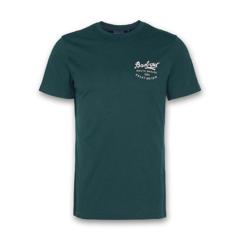 Barbour - Script Graphic T-Shirt in Seaweed