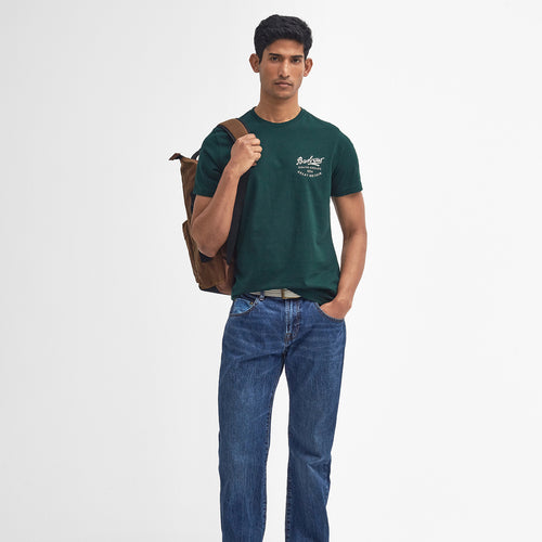 Barbour - Script Graphic T-Shirt in Seaweed