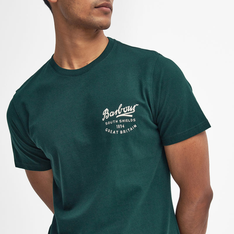 Barbour - Script Graphic T-Shirt in Seaweed
