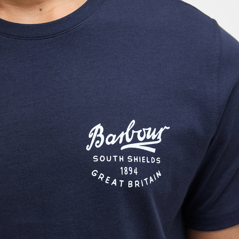 Barbour - Script Graphic T-Shirt in Navy