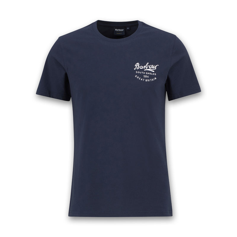 Barbour - Script Graphic T-Shirt in Navy