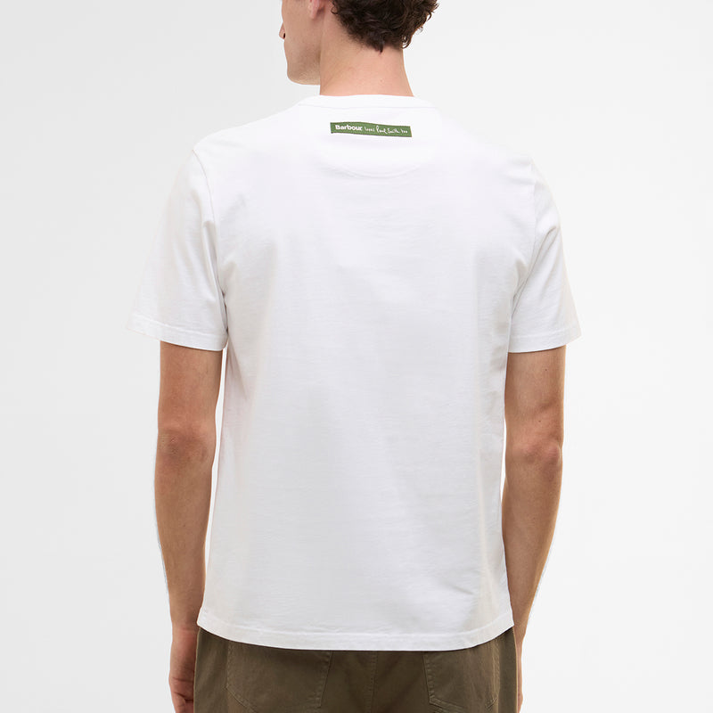 Paul Smith loves Barbour - Cow Print T-Shirt in White