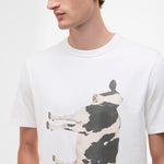 Paul Smith loves Barbour - Cow Print T-Shirt in White