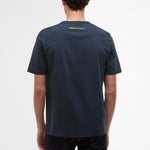 Paul Smith loves Barbour - Wax Tin Print T-Shirt in Navy