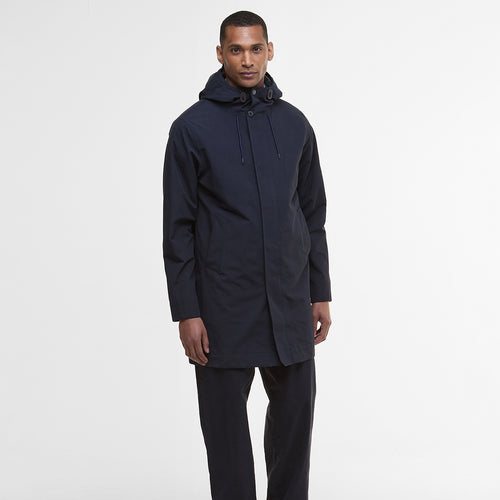 Barbour - Lorden Hooded Raincoat in Navy