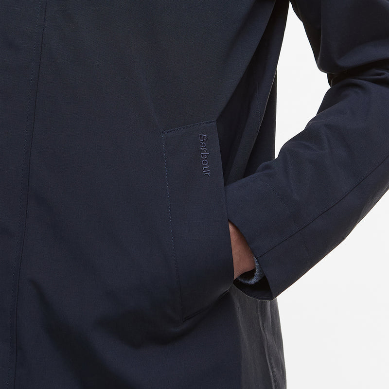 Barbour - Lorden Hooded Raincoat in Navy