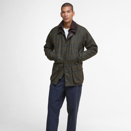 Barbour - Bedale Check Wool Jacket in Brown