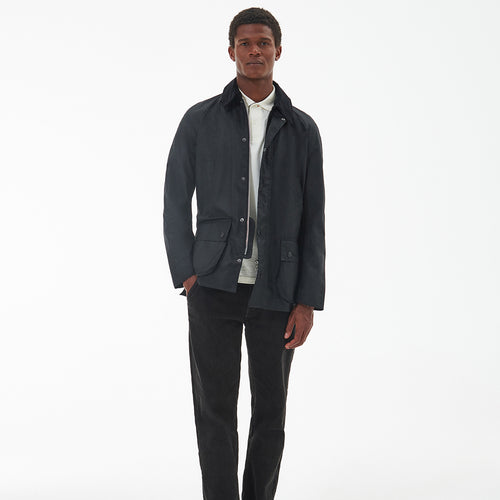 Barbour - Ashby Waxed Jacket in Black