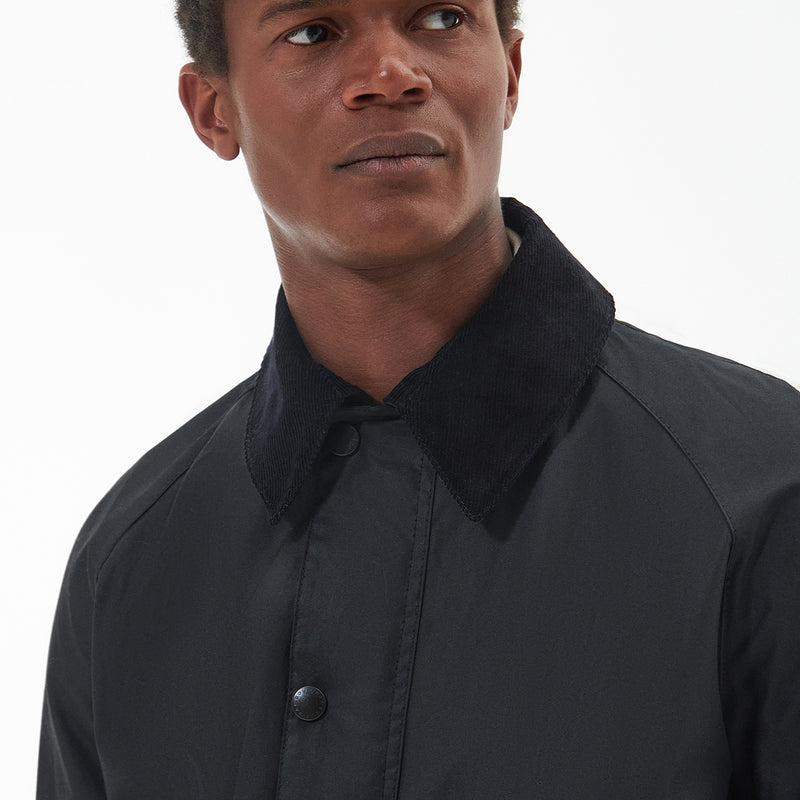 Barbour - Ashby Waxed Jacket in Black