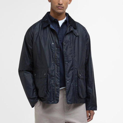 Barbour - Modern Bedale Waxed Jacket in Navy