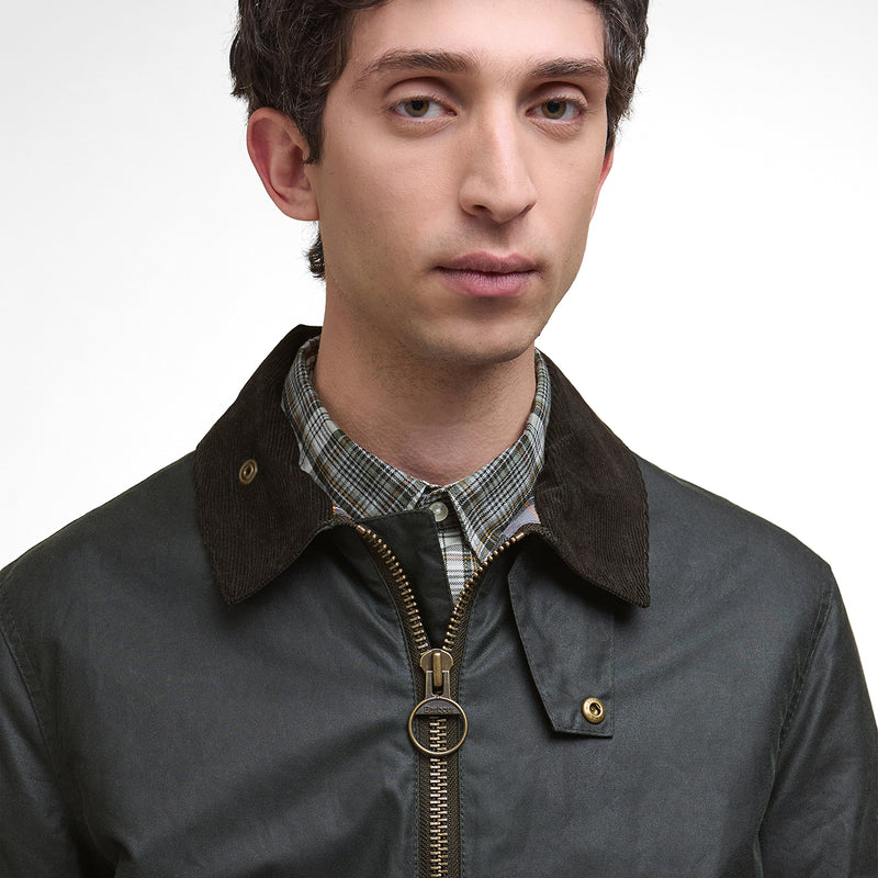 Barbour - Jig Waxed Jacket in Sage