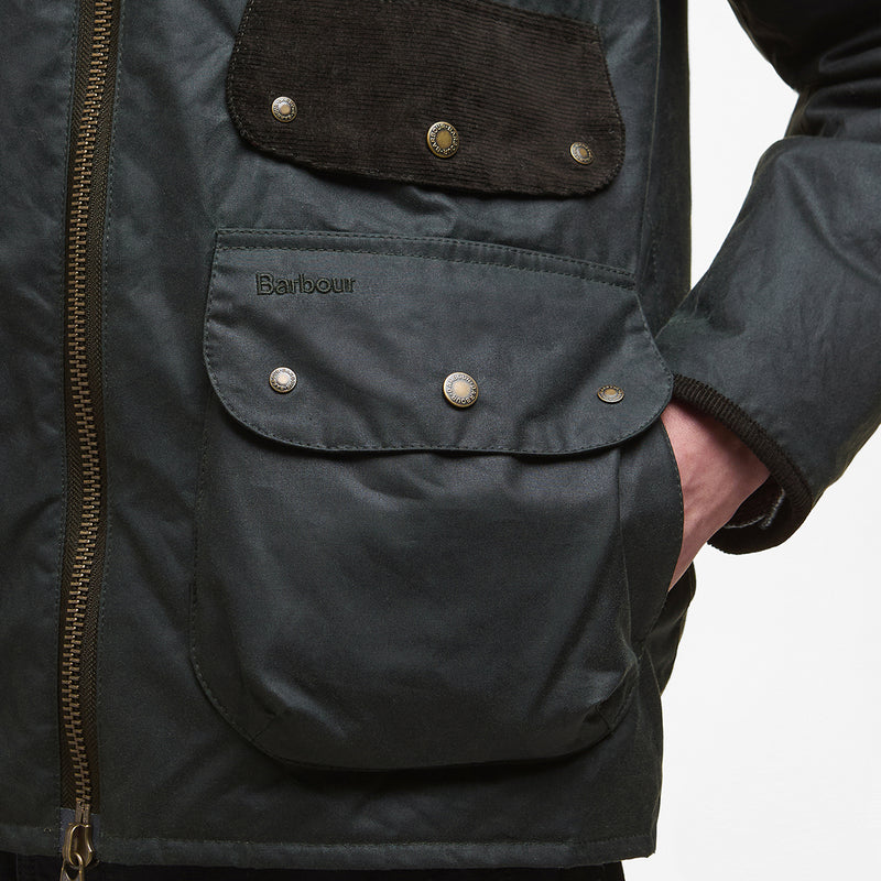 Barbour - Jig Waxed Jacket in Sage