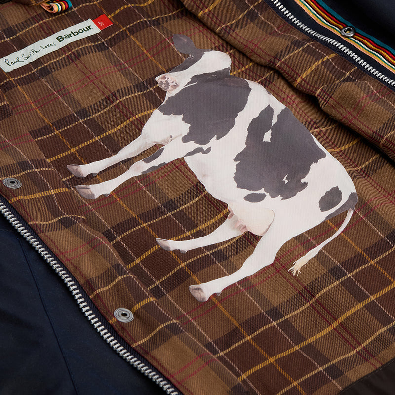Paul Smith loves Barbour - Night Sky Oversize Bedale Wax Jacket