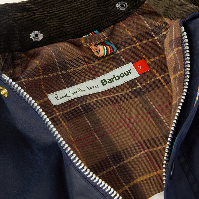 Paul Smith loves Barbour - Night Sky Oversize Bedale Wax Jacket