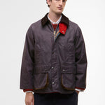 Paul Smith loves Barbour - Grey/Lilac Oversize Bedale Wax Jacket